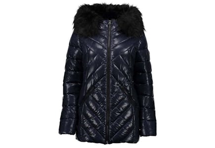 Jessica Simpson Navy Hooded Puffer Parka