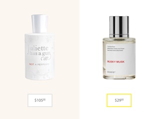 Juliette has gun fragrance and dossier musky musk perfume