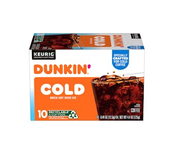 2 Dunkin' Cold Brew Coffee K-Cups, 10 ct