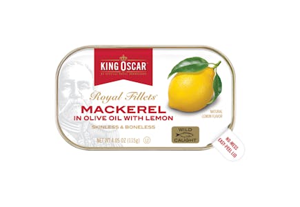 2 King Oscar Royal Fillets Mackerel