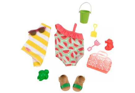 Our Generation Swimsuit Outfit - Slice of Fun, 11 Piece ($1.12 per piece)