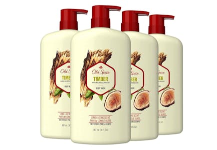 Old Spice Body Wash 4-Pack