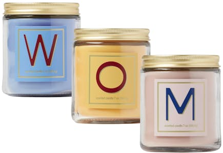 Monogram Letter Glass Jar Candles - Every Letter Available