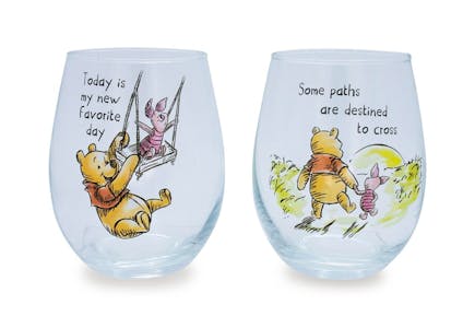 Winnie the Pooh Wine Glass Set