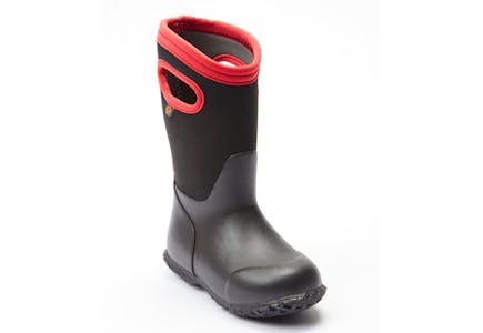 Bogs Kids' Black & Red Rain Boot