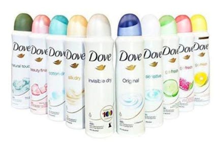 Dove 10-Pack Spray Deodorant