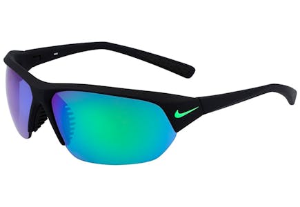 Nike Black & Green Mirror Sunglasses