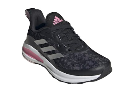 Adidas Kids' Black & Pink Tennis Shoes