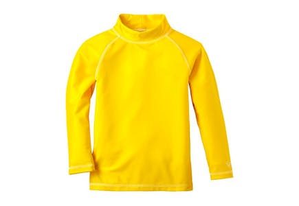 Yellow Long Sleeve Swim Shirt