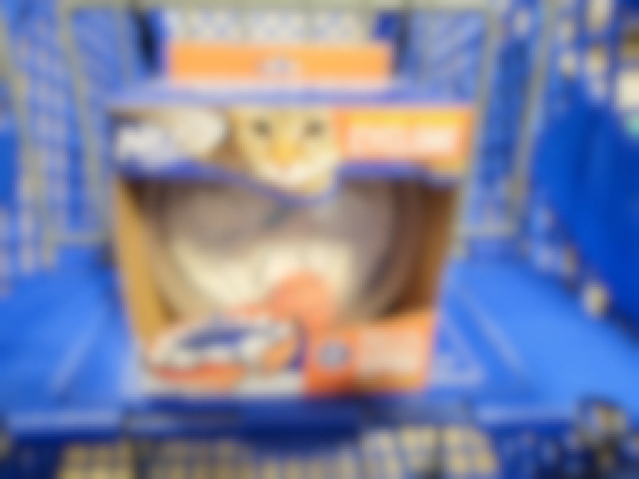 nerf cat toy in a cart