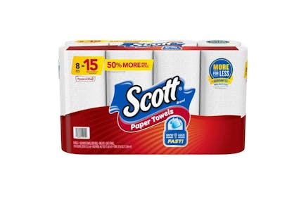 2 Scott Paper Towels, 8 ct