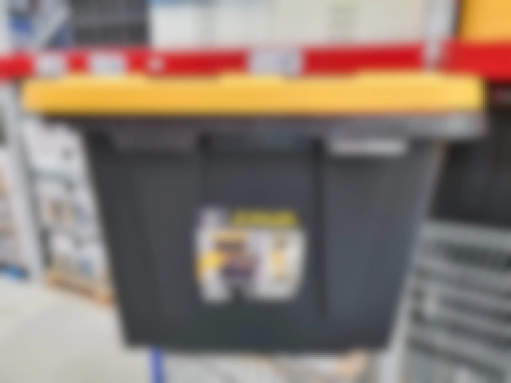 storage tote on a cart