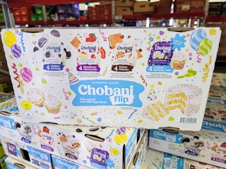 box of chobani flips