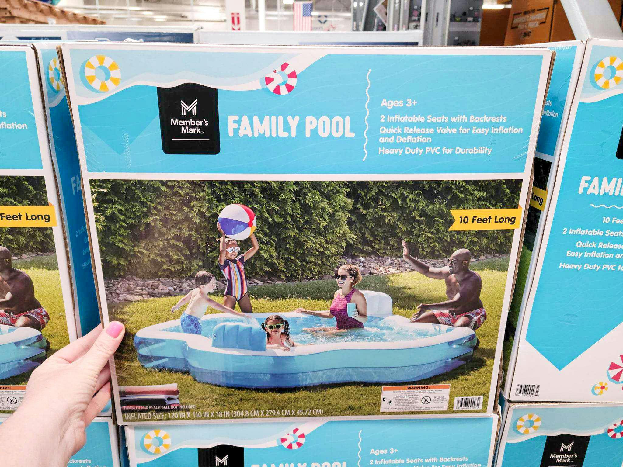 inflatable family pool
