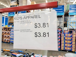 sign for $3.81 pajama sets