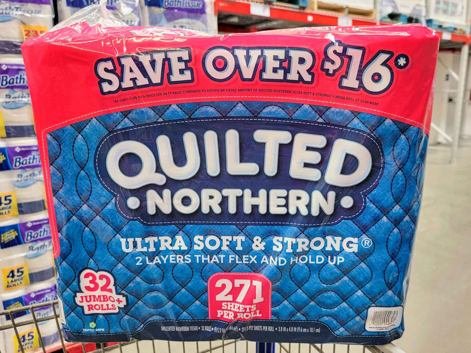 quilted northern ultra soft and strong bath tissue at sams club