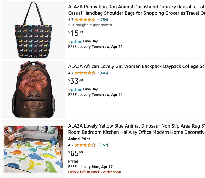 a screenshot from the amazon website