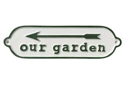 Our Garden Aluminum Wall Sign