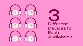 3 devices can be playing one audiobook per account