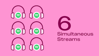 Spotify offers 6 streams at a time