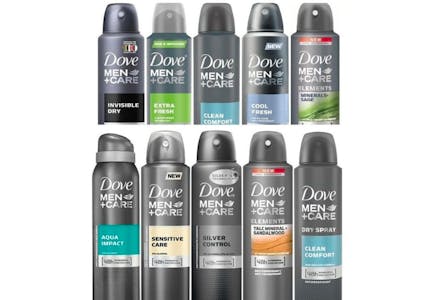 Dove Men+Care 10-Pack Spray Deodorant