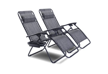 Two Zero Gravity Lounge Chairs