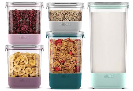 Ello 10-Piece Food Storage Canisters Set with Airtight Lids