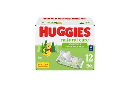 2 Huggies Natural Care Baby Wipes