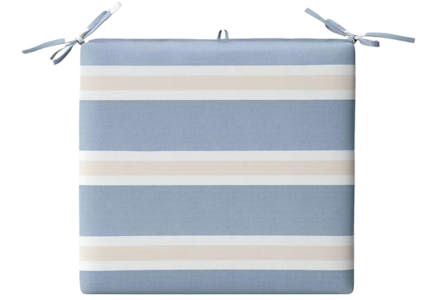 Threshold Navy & Linen Stripe Outdoor Cushion