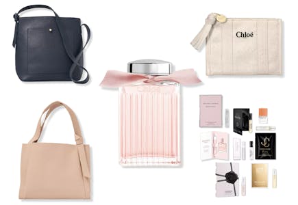 Large Chloe Perfume + Free Pouch, Fragrance Sampler & Tote or Crossbody