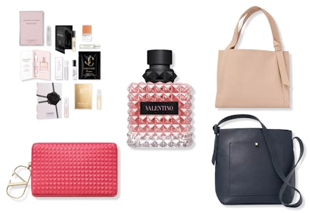 Large Valentino Parfum + Free Pouch, Fragrance Sampler & Tote or Crossbody