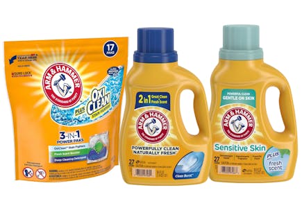 3 Arm & Hammer Detergent