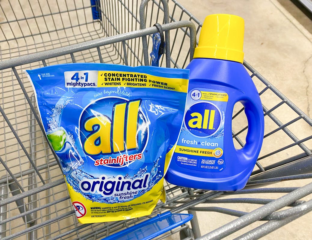 All Laundry Detergent & Pacs, $ at Walmart - The Krazy Coupon Lady