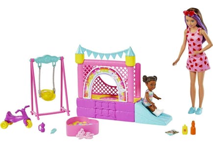 Barbie Skipper Babysitters Inc Bounce House Playset