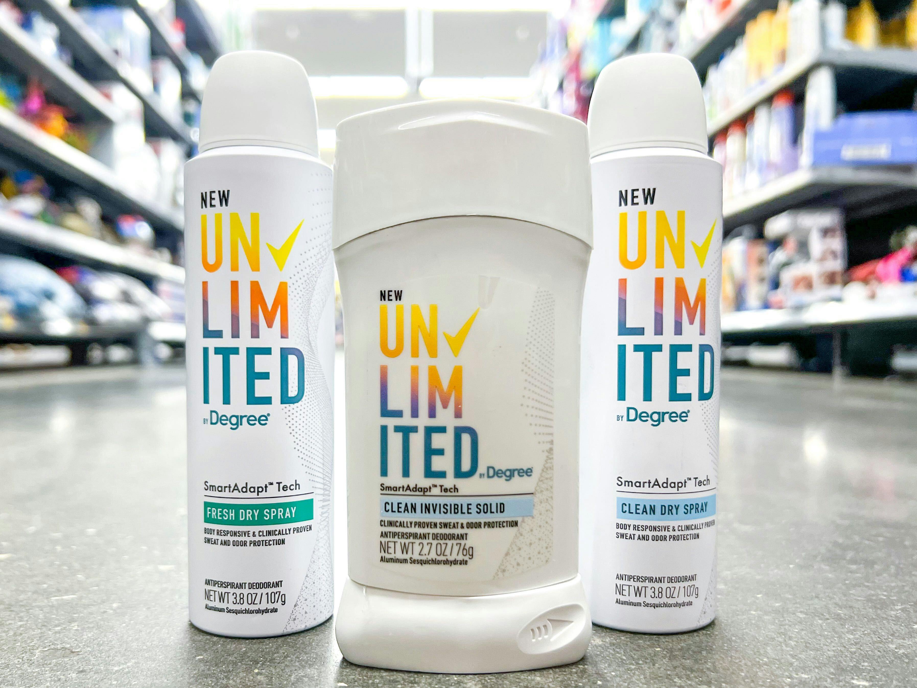 Save 3 on Degree Unlimited Deodorants at Walmart The Krazy Coupon Lady