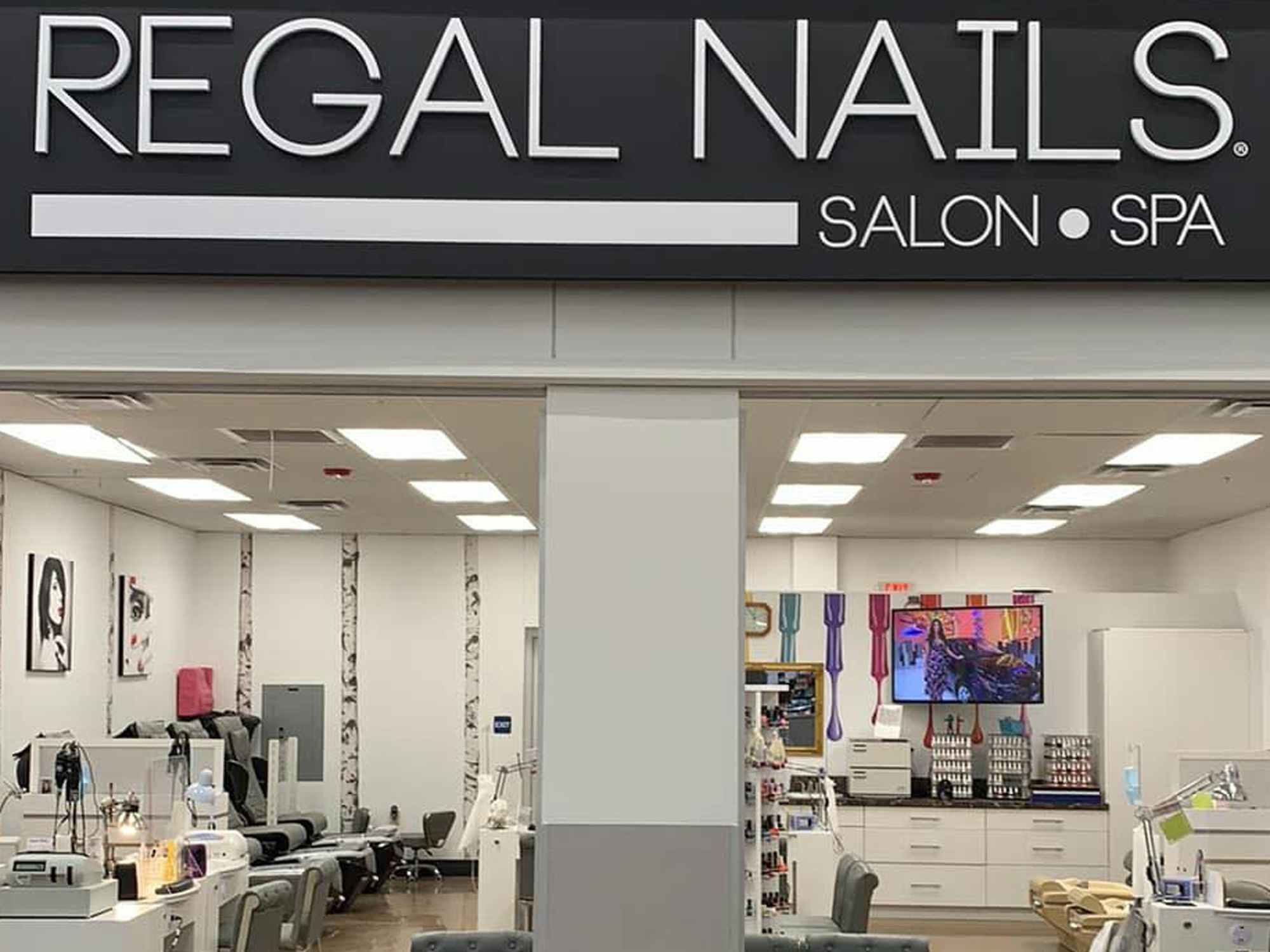the exterior of a regal nails inside of walmart