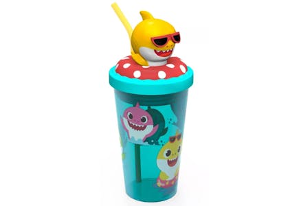 Baby Shark Tumbler with Straw & Lid