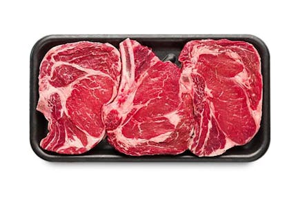 Beef Rib Eye Steaks, per pound