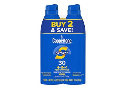 4 Coppertone Sunscreens