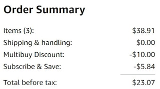 A Downy Unstoppables order summary