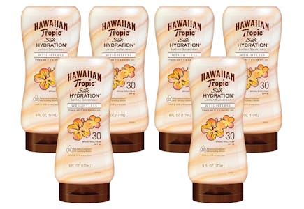 6 Bottles Hawaiian Tropic Sunscreen