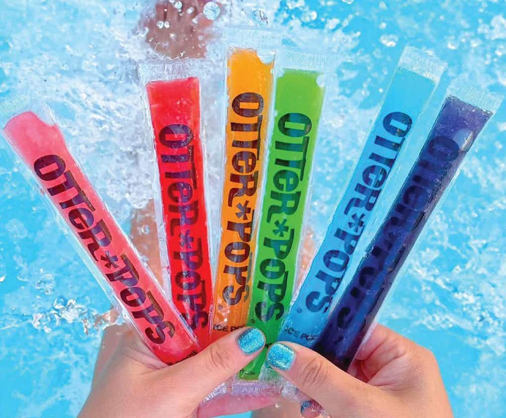 colorful ice pops