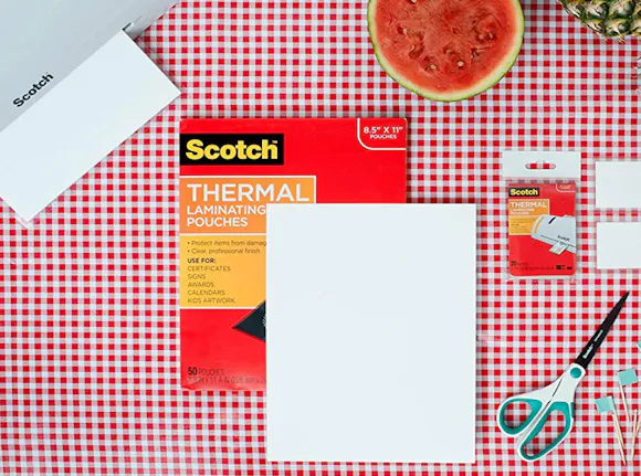 Scotch Thermal Laminating Pouch 50-Pack, as Low as $7.69 on Amazon