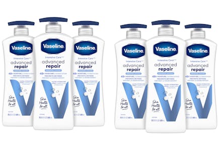 6 Bottles Vaseline Body Lotion