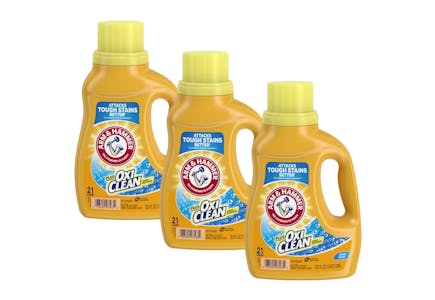 3 Arm & Hammer Plus OxiClean - 21 loads