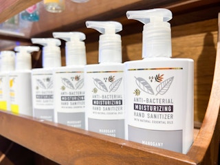 bathandbodyworks hand sanitizer shelf display in store 1684247728 1684247728