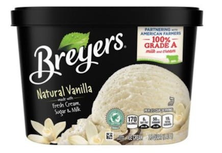 2 Breyers Premium Ice Cream