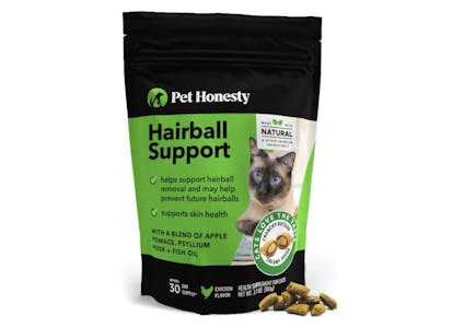 Hairball Support Chews for Cats 30-Day Supply
