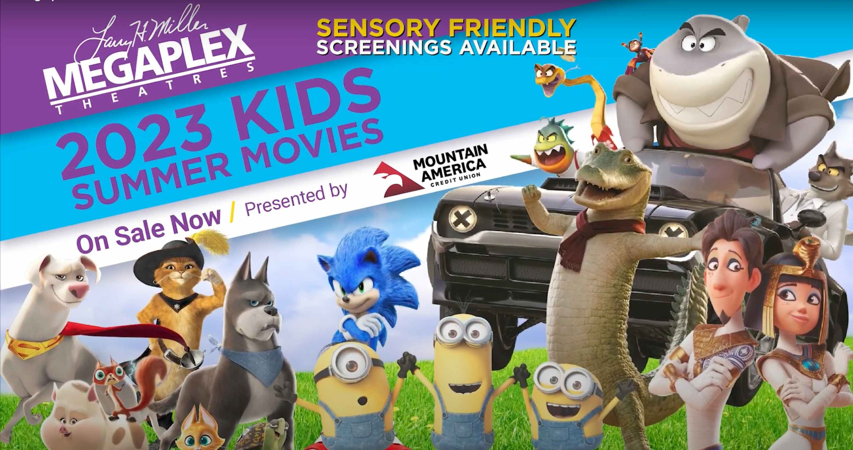 A banner for Summer Kid movies offering from Megaplex