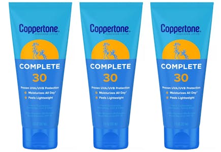 3 Coppertone Sunscreens